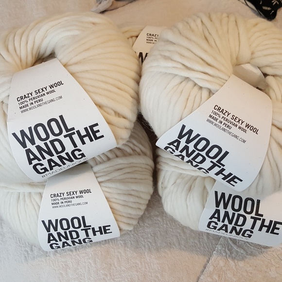 Wool and the Gang Other - 5 WOOL AND THE GANG Crazy Sexy Yarn Ivory White